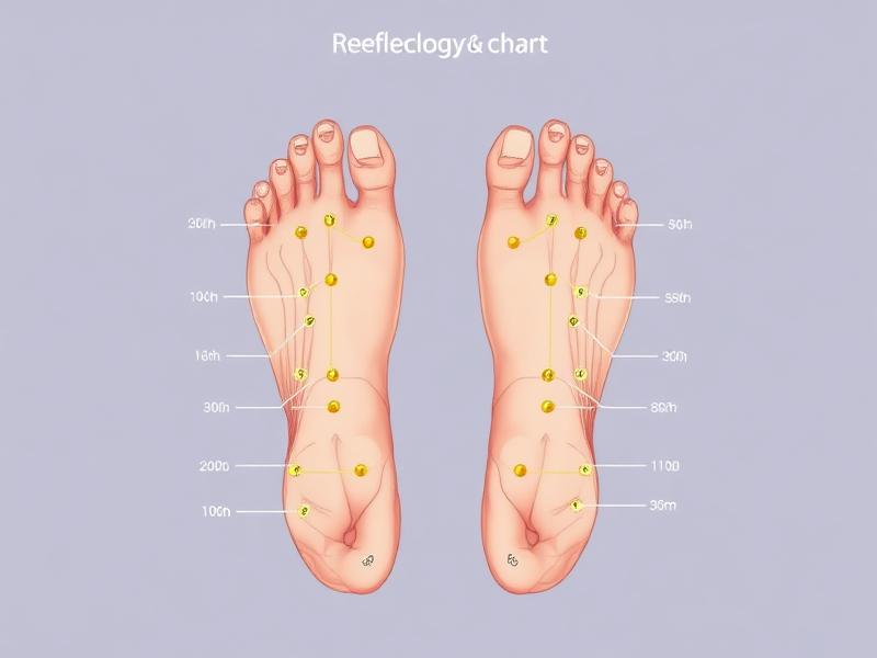 Карта рефлекторних зон стопи